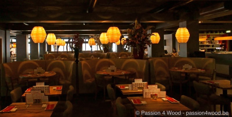 Shabu shabu rotterdam 2 Glow in toulip wood in restaurant 1